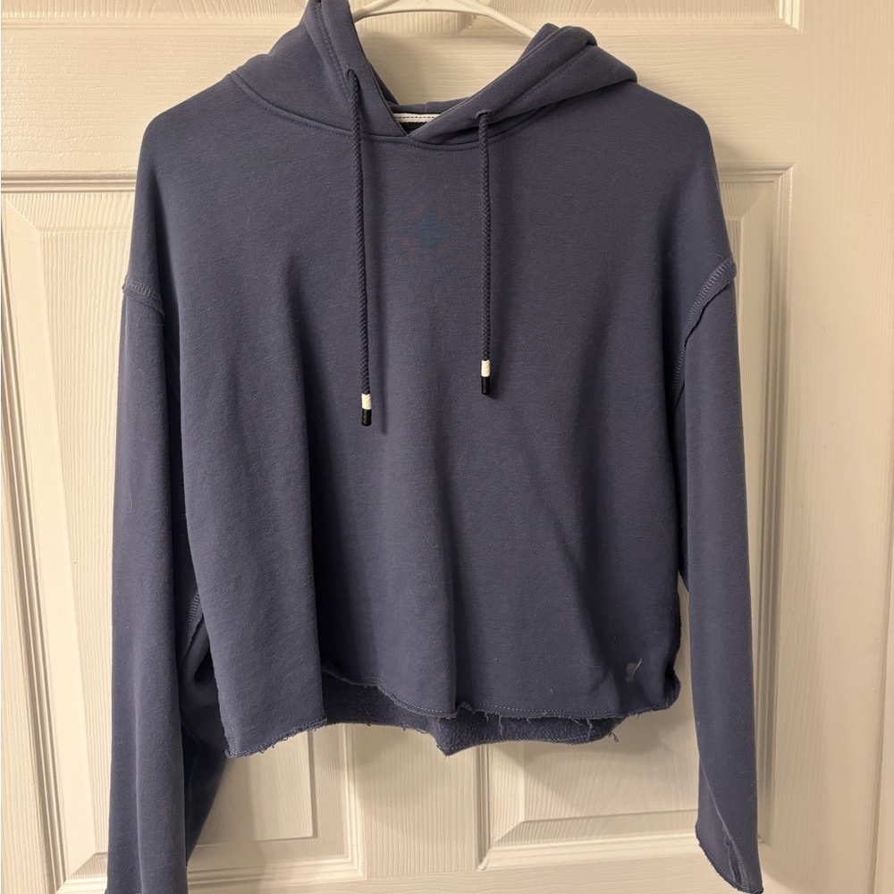 Casual Navy Blue Hoodie for Women